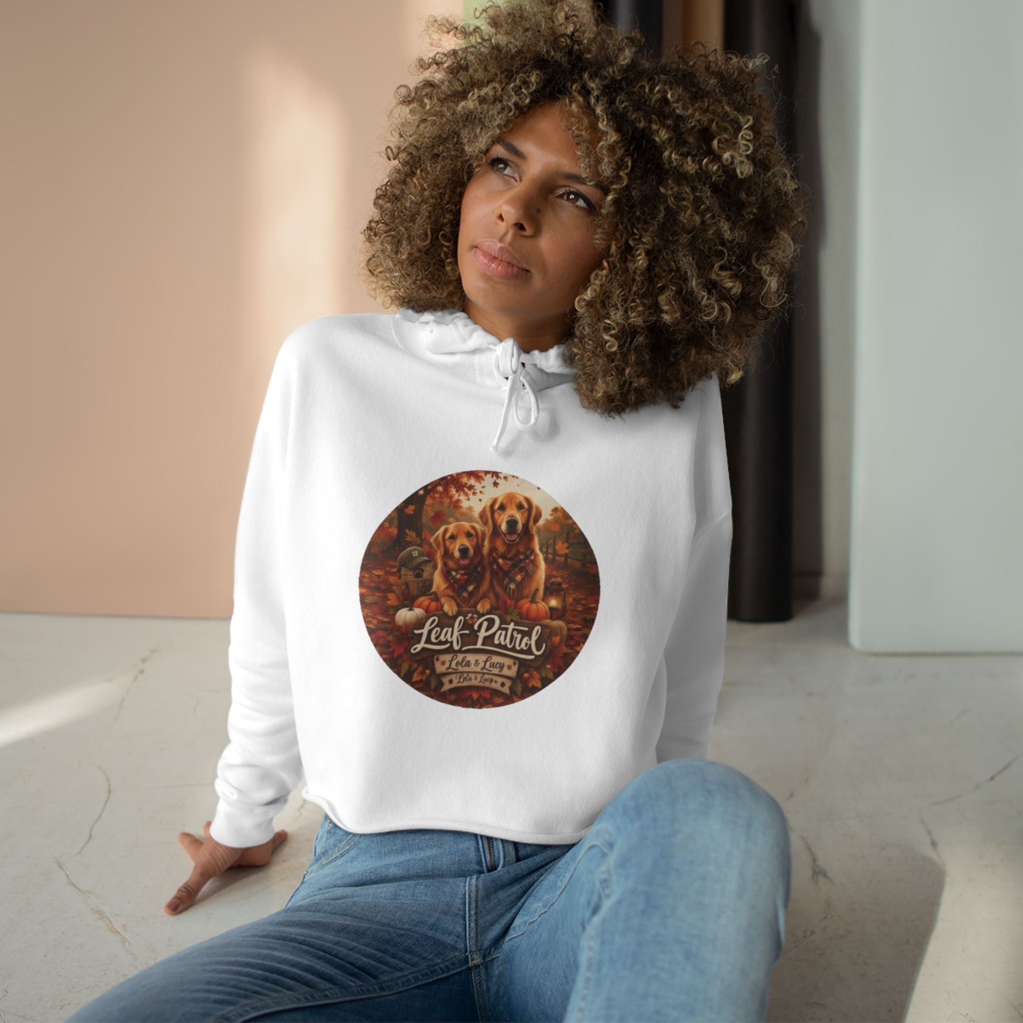 Certified Leaf Inspector Crop Hoodie