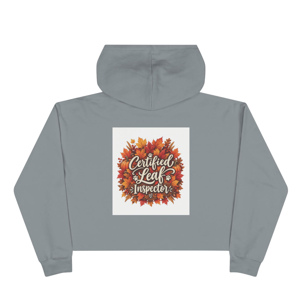 Certified Leaf Inspector Crop Hoodie