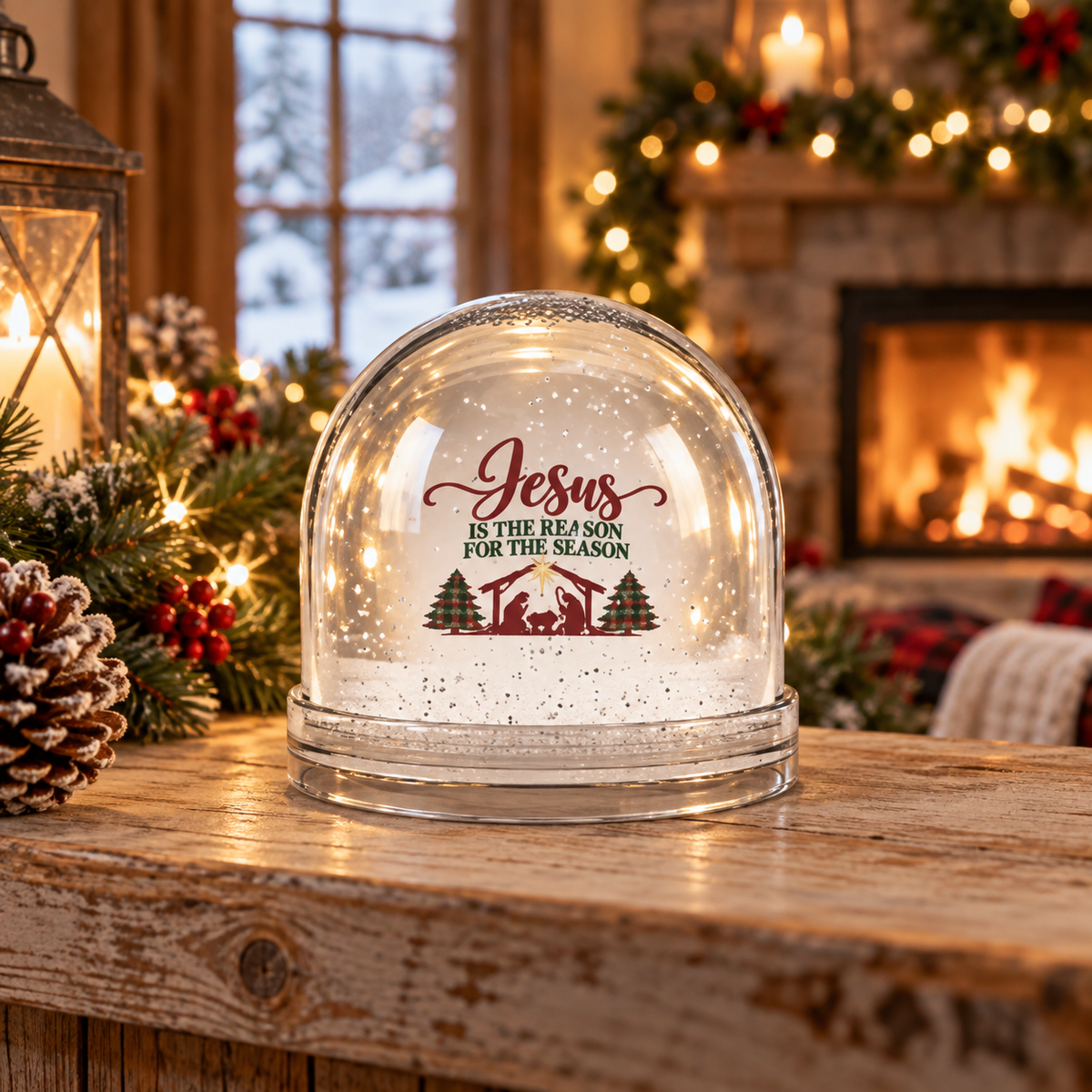 Jesus Is the Reason For the Season Snow Globe