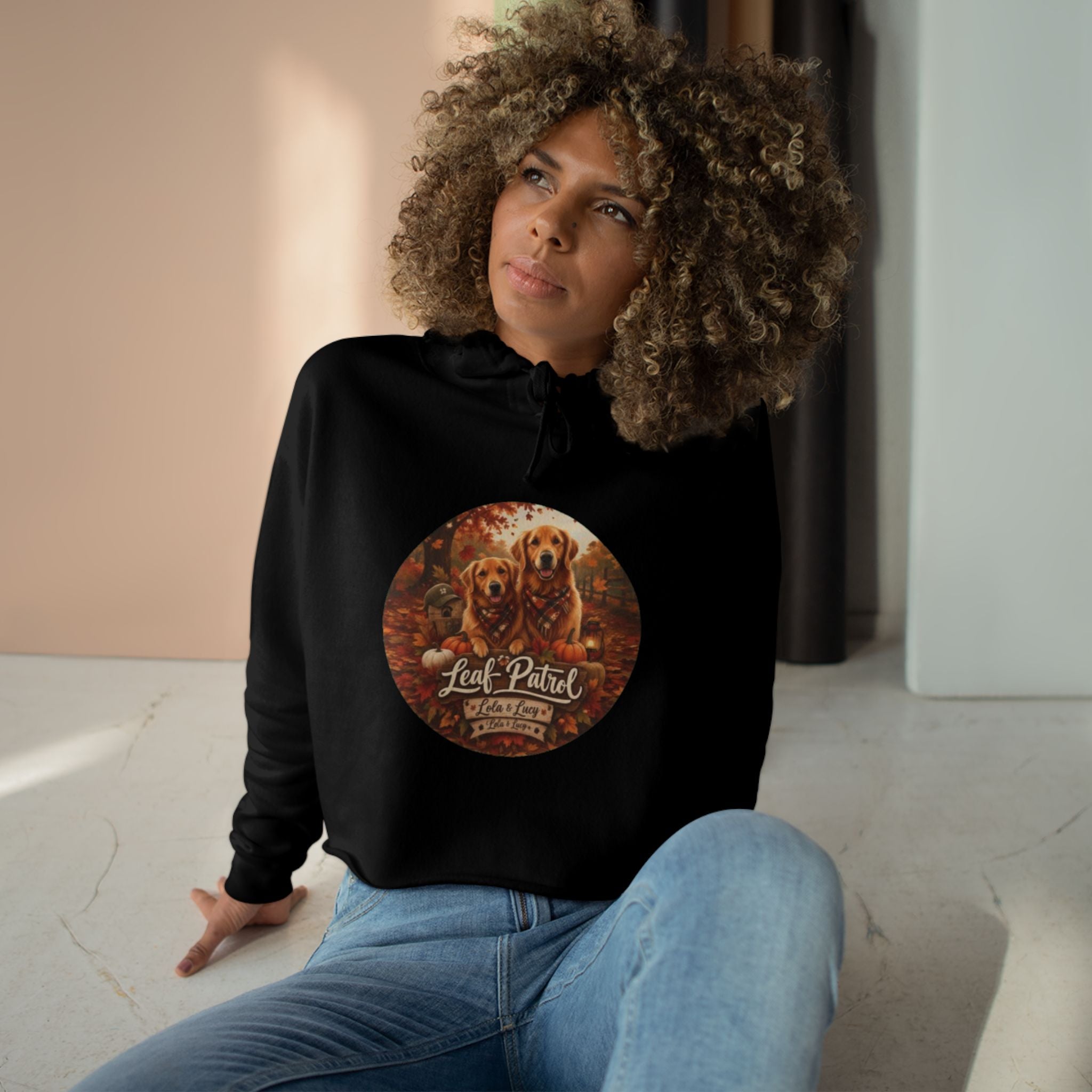 Certified Leaf Inspector Crop Hoodie