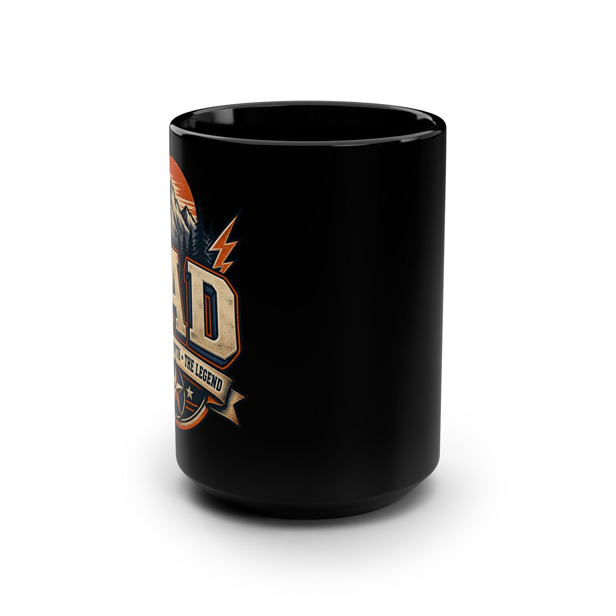 Dad: Rock Legend Black 15oz Coffee Mug